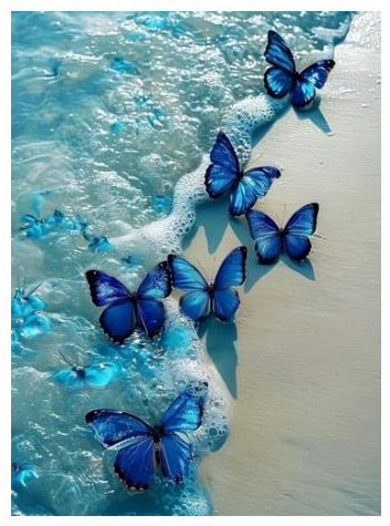 Butterfly Beach — diamond painting