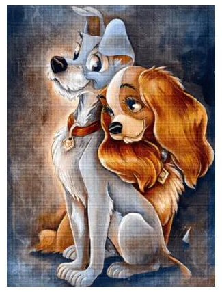 Lady and the Tramp — diamond painting