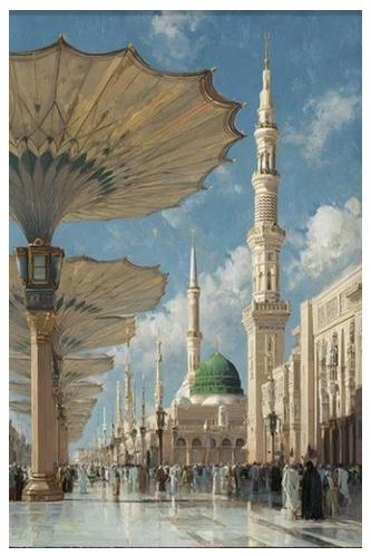 Prophet's Mosque — Medina — diamond painting