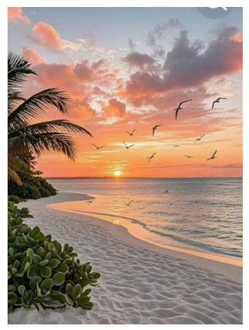 Sunset Palms — diamond painting