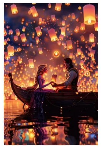 Tangled — Lanterns — diamond painting