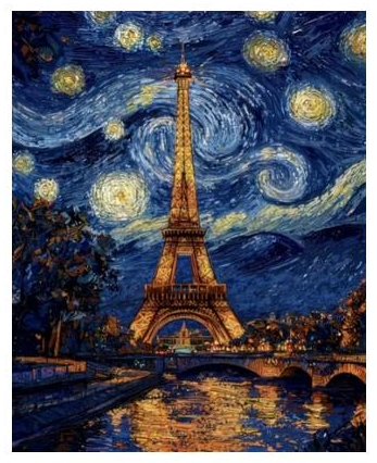 Van Gogh — Eiffel Tower — diamond painting